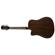 Luna Art Vintage Dreadnought Acoustic Electric Guitar, Rosewood Fretboard, Distressed Vintage Brownburst 
