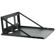 Lowell Manufacturing FS18-20 Steel Wall-Mount Shelf with Hinge Ships Flat, 20" Depth, 100 Lbs Capacity, Black 