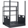 Lowell Manufacturing LPTR4-1419 14U Pull & Turn Rack System, 4-Slides, 19" Depth, Black 