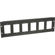 Lowell Manufacturing SG6P-3 3U Punched Rack Mount Panel for 1-Gang Devices, Black 