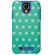 M-Edge Echo Case for Samsung Galaxy S4, Mint Polka Dots: Picture 1 thumbnail
