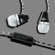 MEElectronics M2P In-Ear Headphones with Mic, Black: Picture 3 thumbnail