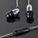MEElectronics M9P In-Ear Headphones with Microphone, Silver: Picture 4 thumbnail