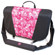 Sumo Cases Nylon Messenger Bag, Holds 16" Notebooks - Black/Pink: Picture 3 thumbnail