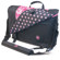 Sumo Cases Nylon Messenger Bag, Holds 16" Notebooks - Black/Pink: Picture 1 thumbnail