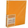 Michael Roger Tangerine Woven Cloth 3-Ring Binder (1" Ring Capacity) with Matte-Black Metal Binder Rings: Picture 3 thumbnail