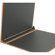 Michael Roger Tan Woven Cloth 3-Ring Binder (1" Ring Capacity) with Matte-Black Metal Binder Rings: Picture 1 thumbnail