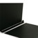 Michael Roger White Woven Cloth 3-Ring Binder (1" Ring Capacity) with Matte-Black Metal Binder Rings: Picture 1 thumbnail