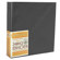Michael Roger Gray Woven Cloth 3-Ring Binder (2" Ring Capacity) with Matte-Black Metal Binder Rings: Picture 3 thumbnail