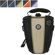 M-Rock Top Load Yellowstone 651 Holster Case for Standard dSLR Camera with Lens up to 4", Attached - Black / Red / Orange: Picture 3 thumbnail