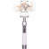 Pictar Smart Selfie Stick with Rechargeable Battery, Smokey White