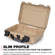 Nanuk 909 Case, No Foam, Tan: Picture 2 thumbnail