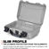 Nanuk 909 Case, No Foam, Silver: Picture 2 thumbnail