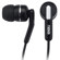 Naxa High Performance Isolation Stereo Earphones, Black: Picture 1 thumbnail