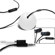 Onanoff Magnum HD Noise-Isolating Earbuds with In-Line Mic, Gunmetal with White Magneat: Picture 4 thumbnail