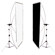Interfit Photographic Flat Panel Reversible Black/White Reflector, 35x70" with Stand & Tilting Bracket 