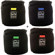 Porta Brace LC4SET, 4" Padded Lens Cups (Set of 4: Green / Yellow / Red / Blue): Picture 5 thumbnail