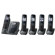 Panasonic KX-TG7645M Link-to-cell Bluetooth Answering System with 5 Handsets, 60 Channels, 1.9 GHz Frequency, DECT 6.0 System, Metallic Gray: Picture 1 thumbnail