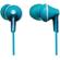 Panasonic RP-HJE125 ErgoFit In-Ear Earbud Headphones, Turquoise RP-HJE125-Z
