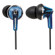 Panasonic RP-HJE190 ErgoFit Plus Long Port Fashion Earbuds, Blue: Picture 2 thumbnail