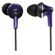 Panasonic RP-HJE190 ErgoFit Plus Long Port Fashion Earbuds, Violet: Picture 2 thumbnail