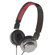 Panasonic Street Style Monitor Headphones with Remote & Mic for iPhone & iPod, Black/Silver with Red Glow Accent: Picture 3 thumbnail