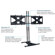 Premier Mounts EB60-TVC Floor Stand with 60" Dual Poles & Fixed Mount for Securing 2xSide-By-Side Tilting Mounts Upto 175lbs: Picture 1 thumbnail