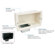 Premier Mounts GB-INWAVP In-Wall A/V and Power GearBox, White: Picture 1 thumbnail