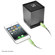 Pyle PBS9BK Bluetooth Mini Cube Speaker with Handsfree Phone Function, Aux-In, 8 Hours Playback: Picture 3 thumbnail