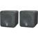 Pyle 4" 200 Watt Black Mini Cube Bookshe...: Picture 2 thumbnail