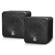 Pyle 4" 200 Watt Black Mini Cube Bookshe...: Picture 1 thumbnail
