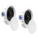 Pyle 6.5" Two-Way In-Ceiling Speakers with 70V Transformer, Pair, White: Picture 4 thumbnail