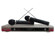 Pyle PDWM2000 Dual VHF Wireless Microphone System, Up to 90' Operation Range: Picture 3 thumbnail