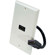 Pyle Single Port HDMI White Wall Plate with Back Built-in Flexible Cable For Easy Installation, White: Picture 4 thumbnail