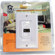Pyle Single Port HDMI White Wall Plate with Back Built-in Flexible Cable For Easy Installation, White: Picture 2 thumbnail