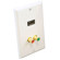 Pyle HDMI/Stereo Dual RCA Audio Combo Wall Plate, White: Picture 4 thumbnail