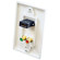 Pyle HDMI/Stereo Dual RCA Audio Combo Wall Plate, White: Picture 1 thumbnail