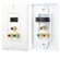 Pyle HDMI/3 (RGB/RCA) Component Combo Wall Plate, White: Picture 3 thumbnail