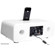 Pyle iPod/iPhone Alarm Clock Radio with High-Performance 2.1 Channel 200 Watts Speakers & AM/FM Tuner, White: Picture 1 thumbnail