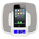 Pyle Home iPod & iPhone Docking/Aux Input Clock Radio with FM Receiver & Dual Alarm Clock, White: Picture 3 thumbnail