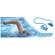 Pyle Waterproof Neckband Headphone with Built-in 4GB MP3 Player for Swimming & Water Sports, Blue: Picture 1 thumbnail