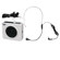 Pyle Waistband Portable PA System with USB Input, Headset Microphone, Built-In Rechargeable Batteries, White: Picture 3 thumbnail