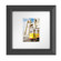 Quadro Designs Plaza Double Matte Wood Frame, 11x11" Matted to 5x7" Photo, Modern Angular Profile, Color: Black With White Double Matte.: Picture 4 thumbnail