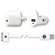 Qmadix USB Tri-Pack Charging Kit for Apple iPod and iPhone, White: Picture 2 thumbnail