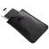 Raika #215 Handcrafted Top Grain Leather, iPhone Pouch with a Loop Closure, Pebble Textured Top Grain Cowhide, Color: Rodeo Black: Picture 1 thumbnail