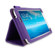 rooCASE Dual Station Vegan Leather Folio Case with Stylus for Samsung Galaxy Tab 3 7.0, Purple: Picture 2 thumbnail