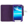 rooCASE Dual Station Vegan Leather Folio Case with Stylus for Samsung Galaxy Tab 3 7.0, Purple: Picture 3 thumbnail