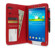 rooCASE Dual Station Folio Case Cover with Stylus for Samsung Galaxy Tab 3 8.0, Red: Picture 4 thumbnail