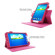rooCASE Dual-View Folio Case Cover with Stylus for Samsung Galaxy Tab 3 8.0, Magenta: Picture 6 thumbnail