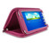 rooCASE Executive Portfolio Leather Case with Stylus for Samsung Galaxy Tab 3 7.0, Magenta: Picture 3 thumbnail